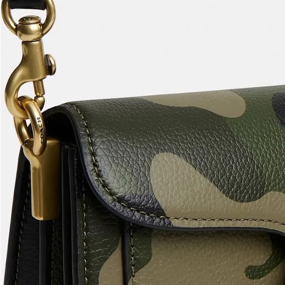 Coach Camouflage Shoulder Bag with Gold Accents never used - Picture 6 of 6